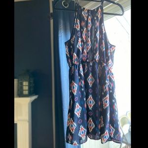 Coastal Navy Keyhole Dress